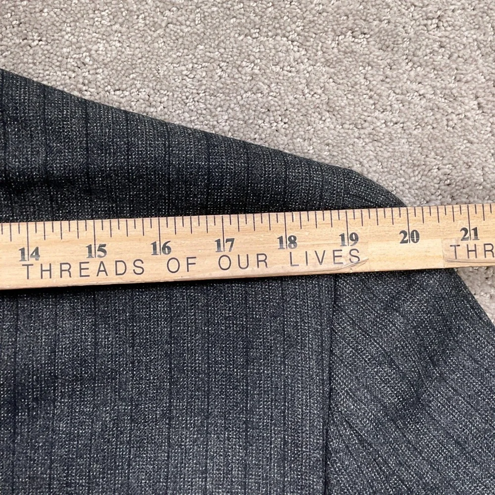 Fioravanti Blazer Men 42 Charcoal‎ Gray Double Breasted Pinstripe Jacket USA VTG